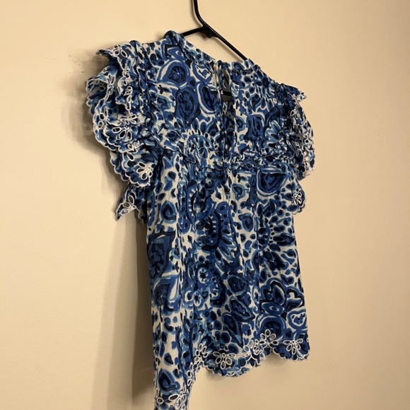 House of Harlow Ruffle Blouse size M - Picture 5 of 8